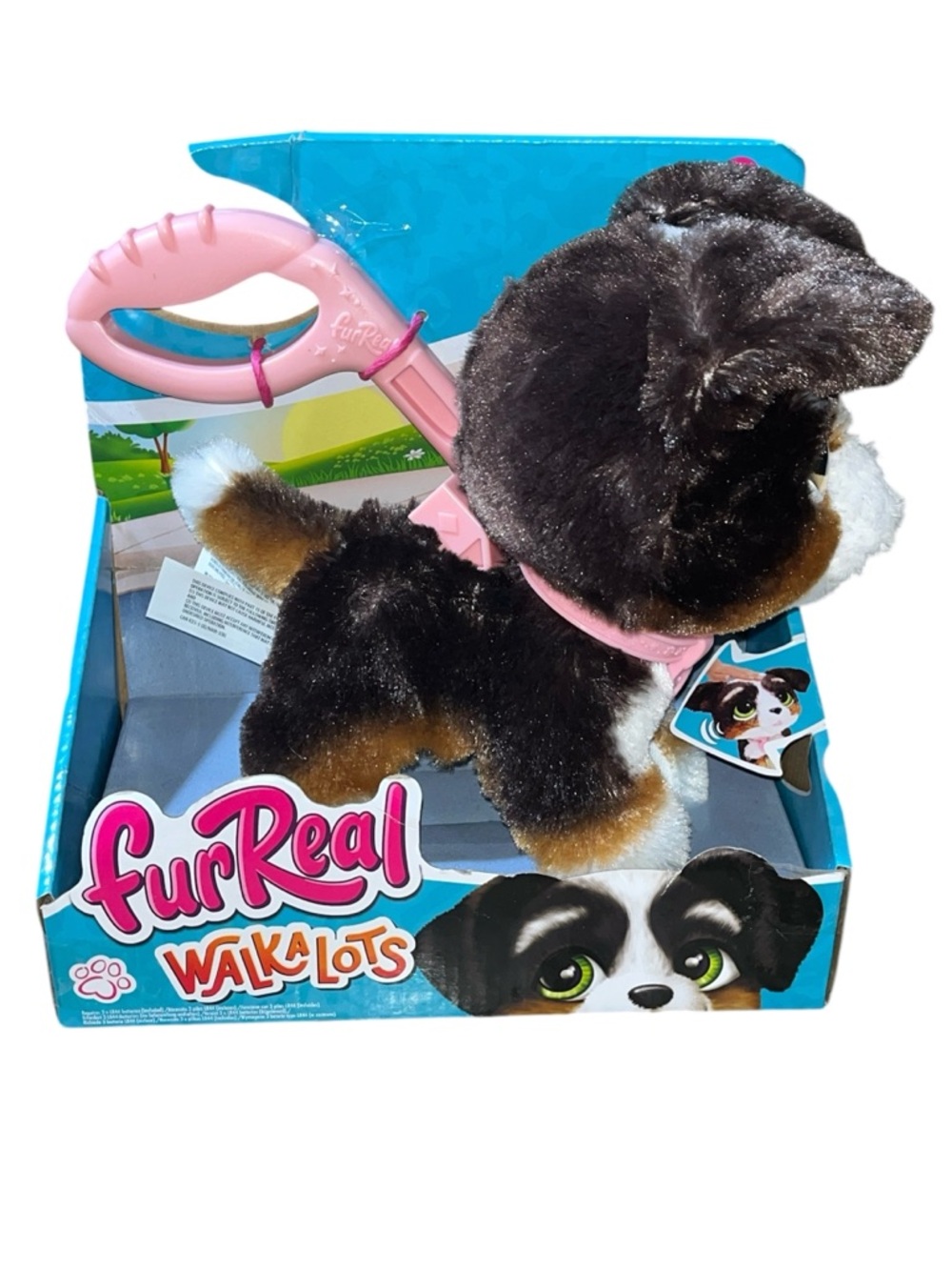 FurReal WalkAlots Big Wags Bernadoodle Bernese Interactive Leash Barks Walks
